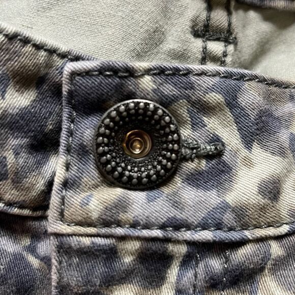 Cabi Modern Camp Stretchy Skinny Jeans Blue Green Size 4 - Picture 5 of 6